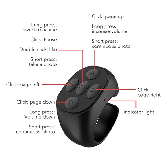 🎅YEAR-END CLEARANCE 60% OFF⏳Fingertip Wireless Bluetooth Remote Control